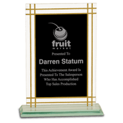 Contemporary Glass Full Border Award - 7 1/2"