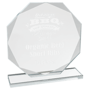 Octagon Clear Glass Award