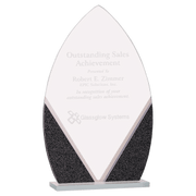Oval Designer Glass Award - 7 1/4"
