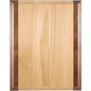 Genuine Red Alder & Genuine Walnut Plaque