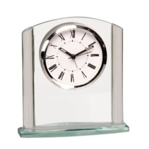 Arch Glass Clock Award - 6 1/4"