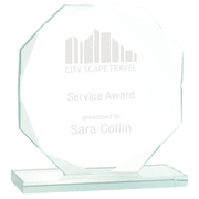 Octagon Jade Glass Award