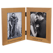 Red Alder Dual Picture Frame