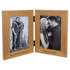Red Alder Dual Picture Frame