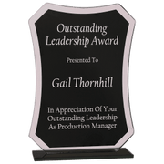 Black Rectangle Reflection - Glass Award