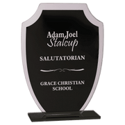 Black Shield Reflection Glass Award