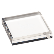 Clear Acrylic Paperweight - 3 3/4" x 3 3/4"
