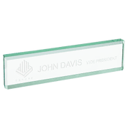 Jade Glass Desk Wedge