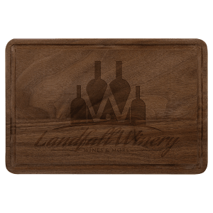 Walnut Cutting Board with Drip Ring