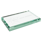 Jade Glass Paperweight
