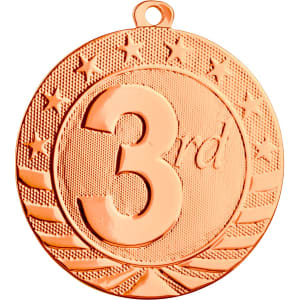 25 - 2 3/4" Bright Place Starbrite Medal Award
