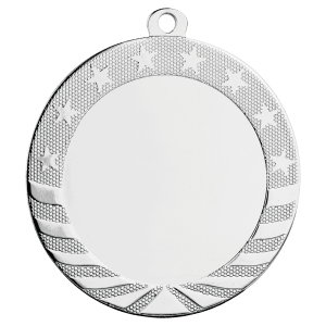 25 - 2 3/4" Bright w/ 2" Insert Holder Starbrite Medal