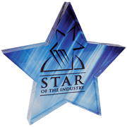 Sublimatable Star Acrylic Paperweight - 5" x 5"