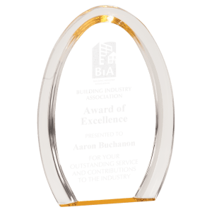 Oval Halo Acrylic Award