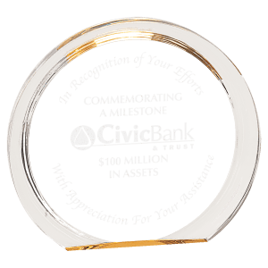 Round Halo Acrylic Award