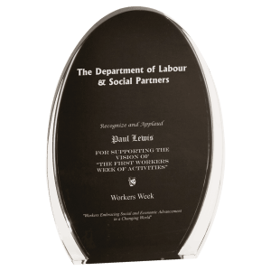 Luminary Oval Acrylic Award