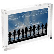 Clear Rectangle Magnetic Acrylic Award
