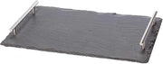 Slate Cheese Board with Stainless Steel Handles