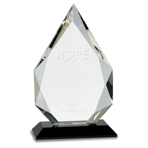 9" Diamond Crystal on Pedestal Base Award