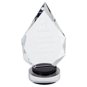 Diamond Crystal on Round Base Award