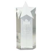 Clear Crystal Star Column Award