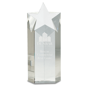 Clear Crystal Star Column Award