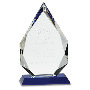 9" Diamond Crystal on Pedestal Base Award