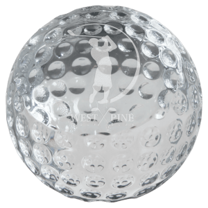 Crystal Golf Ball Paperweight Award