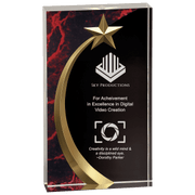 Marble Square Shooting Star Acrylic Award