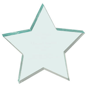 Star Acrylic Paperweight Award - 5" x 5"