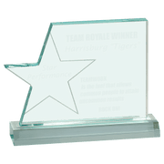 7 1/4" x 5 1/4" Star Page Acrylic with 7 1/2" Base Award