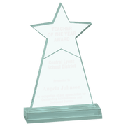 4 3/4" x 8" Star Obelisk Acrylic with 5 3/4" Base Award