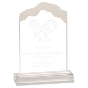 Frosted White Cap Edge Acrylic Award
