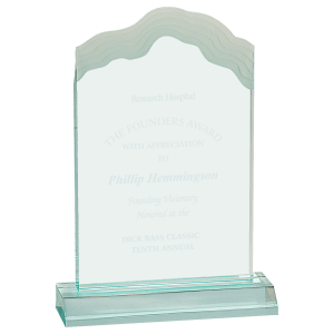 Frosted White Cap Edge Acrylic Award