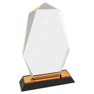 Octagon Point Impress Acrylic Award