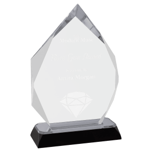 7 3/4" Diamond Corner Base Impress Acrylic Award