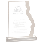 Frosted Waterfall Edge Acrylic Award