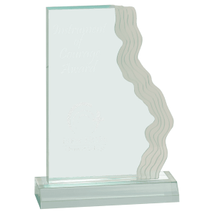 Frosted Waterfall Edge Acrylic Award