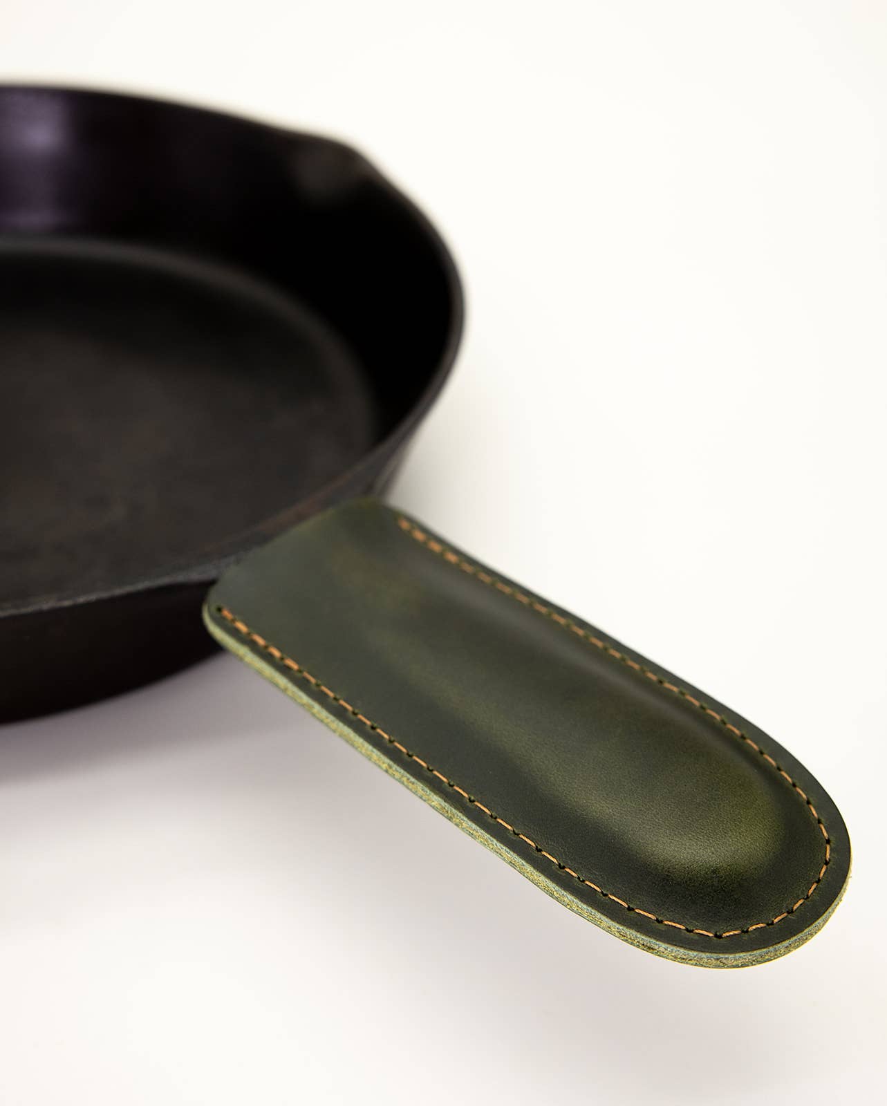 Leather Cast Iron Handle Cover