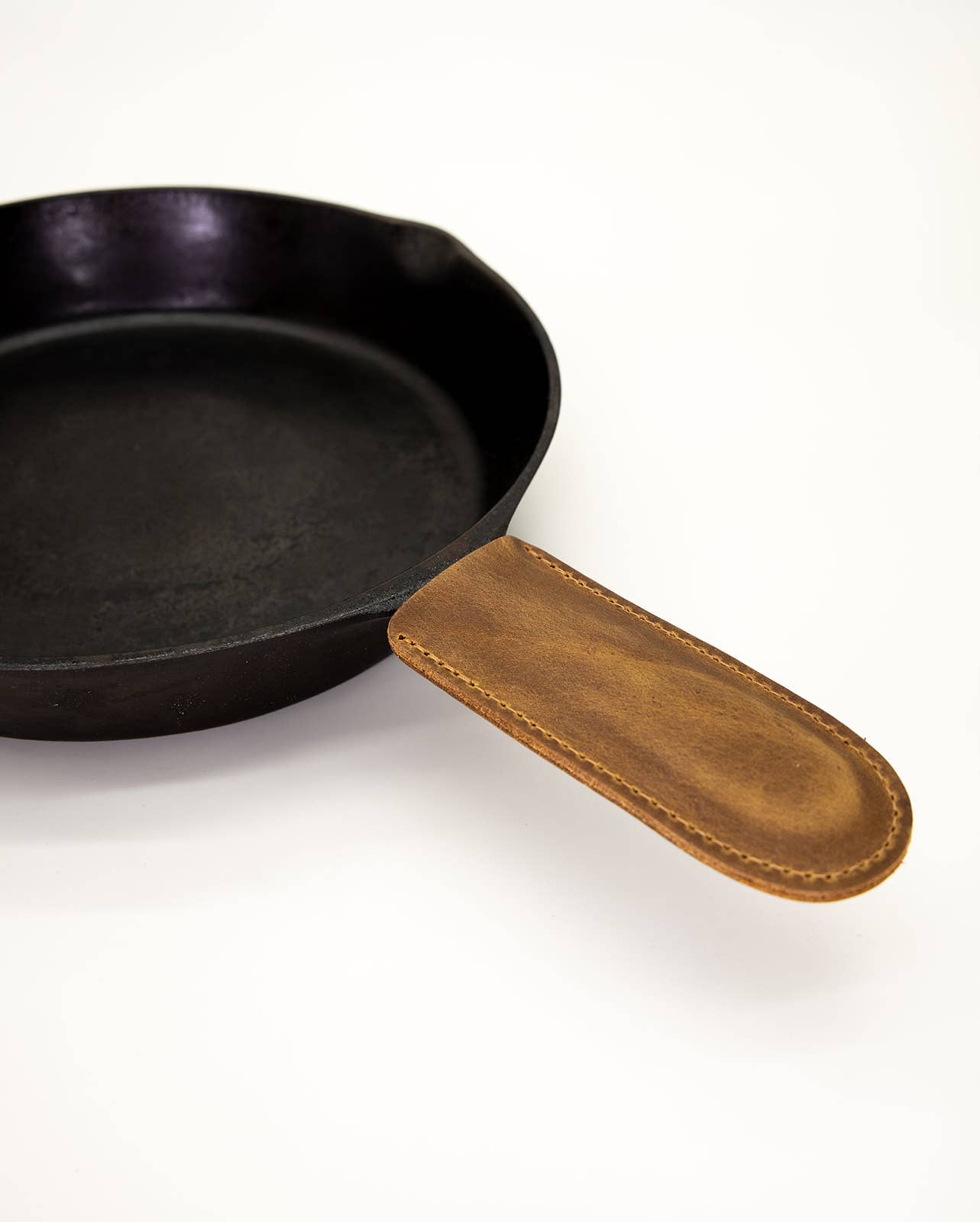 Leather Cast Iron Handle Cover