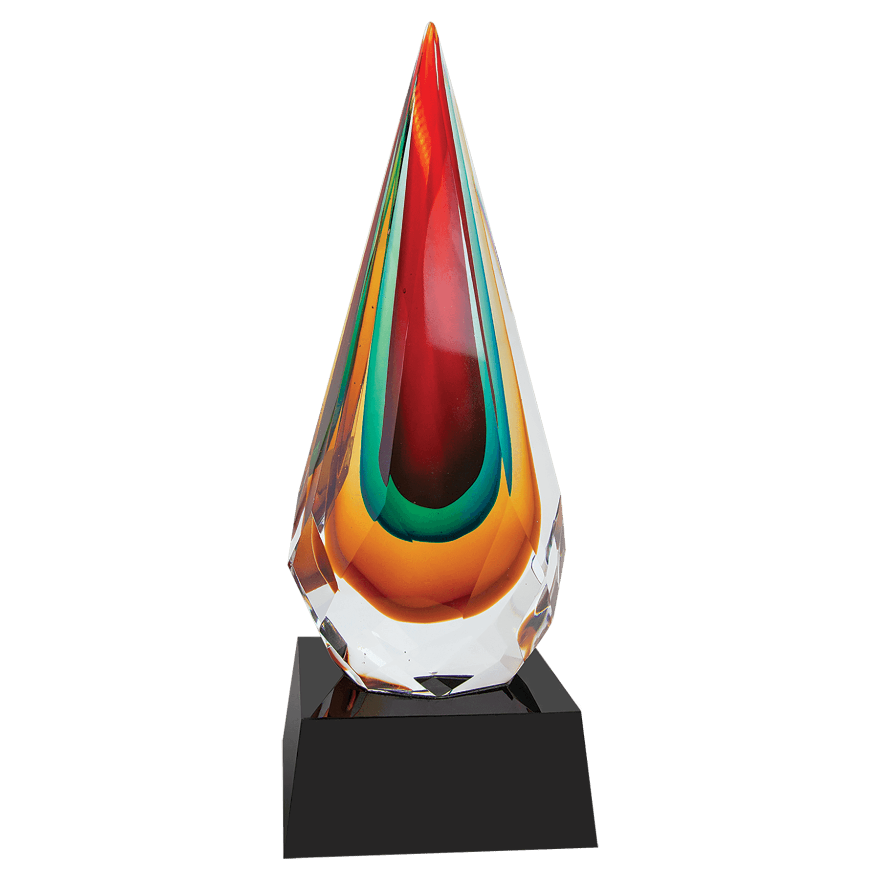 12" Faceted Rain Drop Award