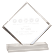 Diamond Jewel Beveled Acrylic Blank Award