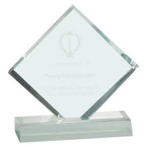 Diamond Jewel Beveled Acrylic Blank Award