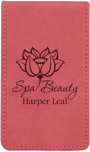 7-Piece Pink Laserable Leatherette Manicure Gift Set