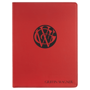 9 1/2" x 12" Laserable Leatherette Portfolio with Notepad