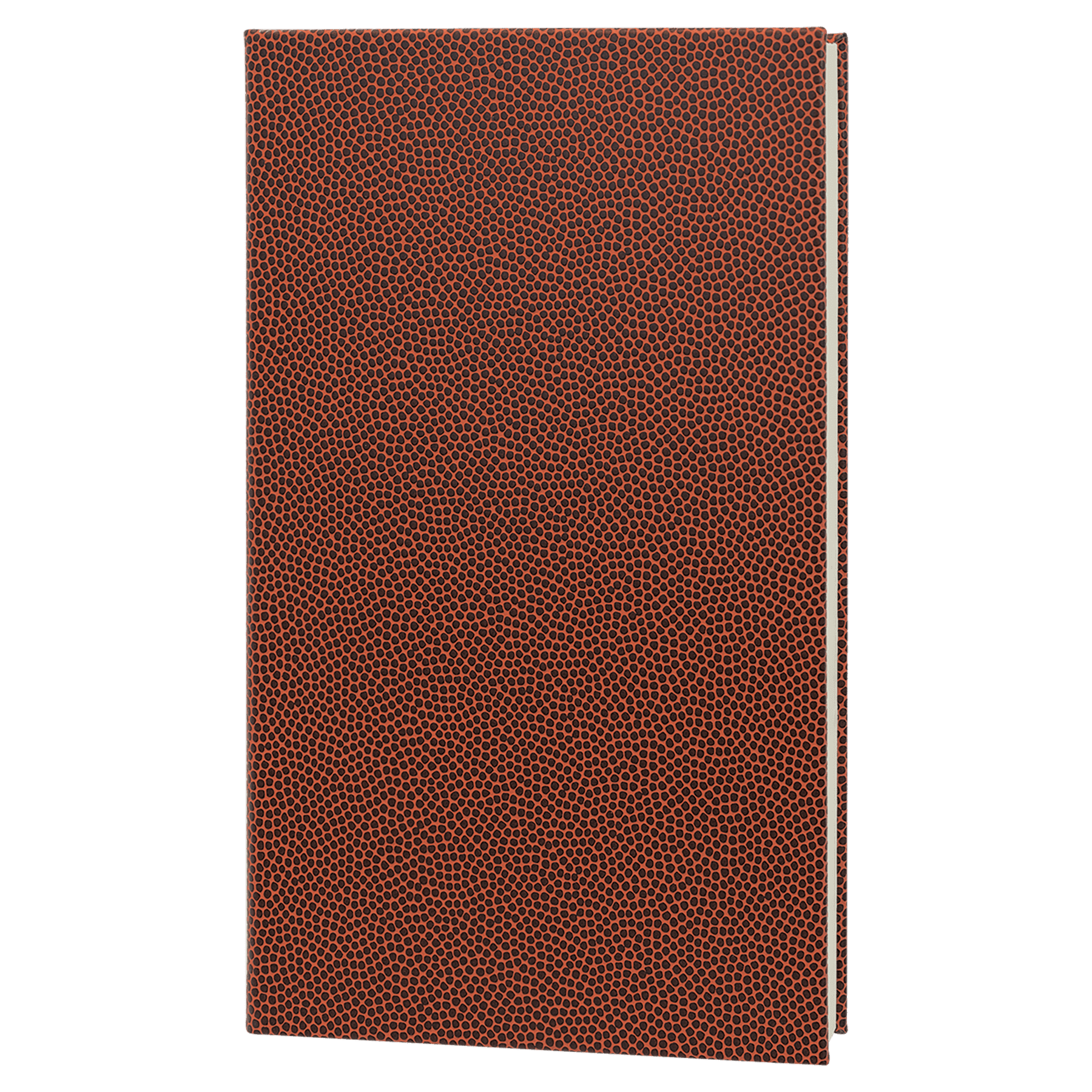 5 1/4" x 8 1/4" Basketball Laserable Leatherette Journal with Lined Notepad