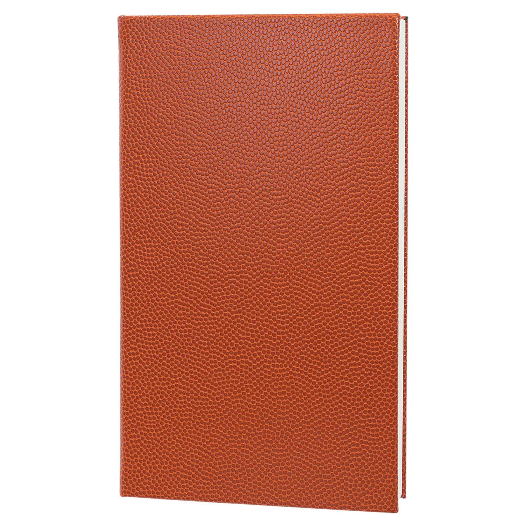 5 1/4" x 8 1/4" Basketball Laserable Leatherette Journal with Lined Notepad