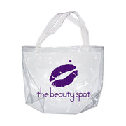 10ga Clear Vinyl Tote Bag w/ Gusset - 16" x 11" x 3" - Bulk