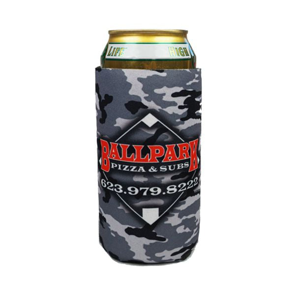 Premium Urban Camo Full Color Dye Sublimation Collapsible Foam 16 Oz. Tall Boy Insulator - Bulk