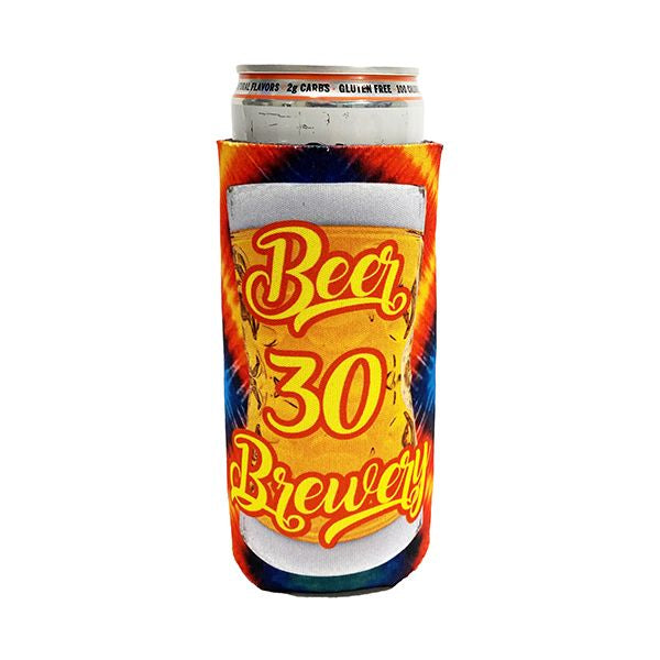Premium Full Color Dye Sublimation Foam 12 Oz. Seltzer Slim Can Insulator - Bulk